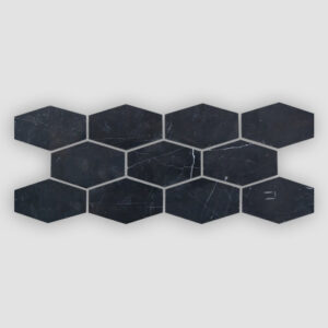 Shaw Estate Stretch Hexagon Mosaic - Nero Marquina