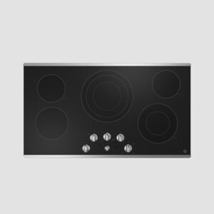 GE 36" JEP5036STSS 5 Burner Stainless Steel Built-In Electric Cooktop